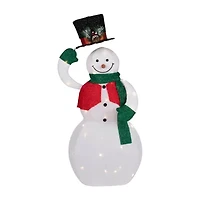 Northlight 36" Led Animated Hat Tipping Christmas Snowman Figurine