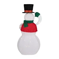 Northlight 36" Led Animated Hat Tipping Christmas Snowman Figurine
