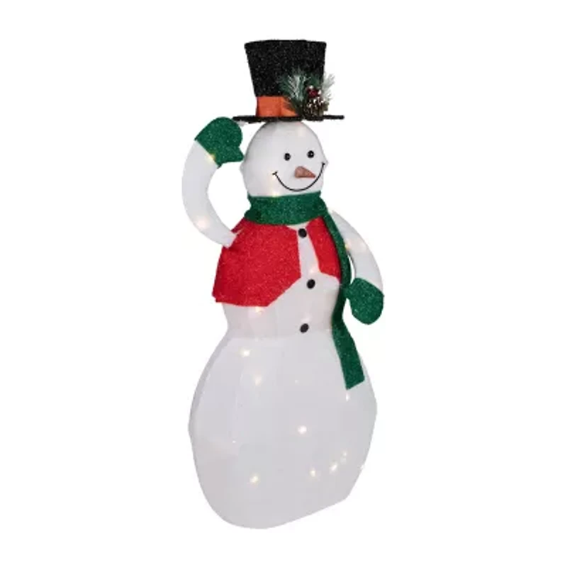 Northlight 36" Led Animated Hat Tipping Christmas Snowman Figurine