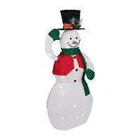 Northlight 36" Led Animated Hat Tipping Christmas Snowman Figurine