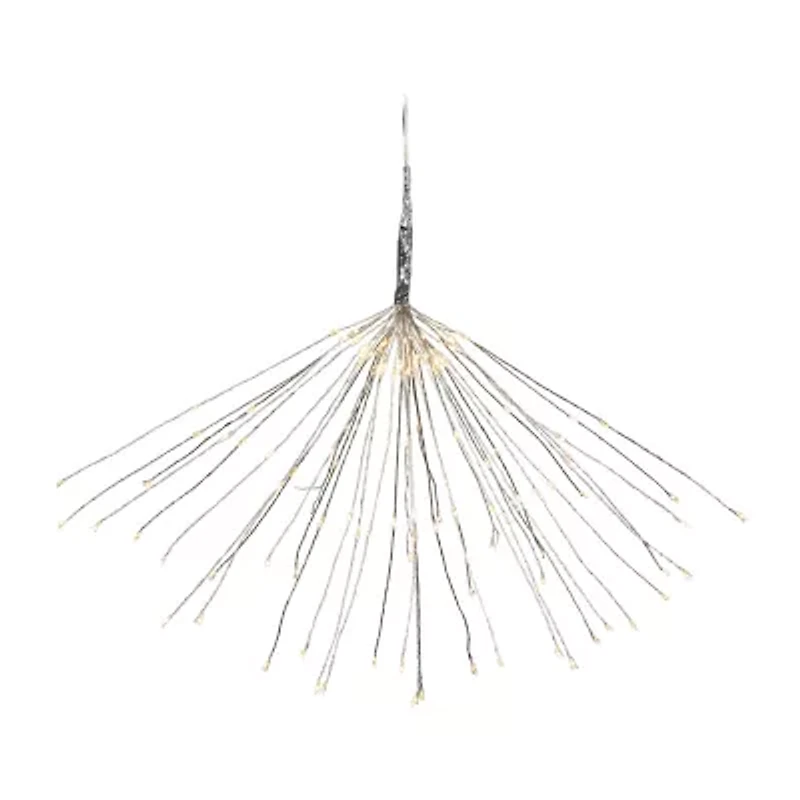 Northlight 20" Led Firework Green Branch Decoration Warm White And Red String Lights