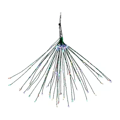 Northlight 20" Led Firework Green Branch Decoration Multi-Color String Lights