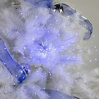 Northlight 20" Led Firework Silver Branch Decoration Blue String Lights