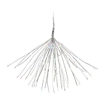 Northlight 20" Led Firework Silver Branch Decoration Multi-Color String Lights