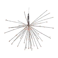 Northlight 20" Led Firework Silver Branch Decoration Red String Lights