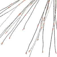 Northlight 20" Led Firework Silver Branch Decoration Red String Lights