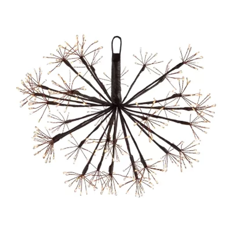 Northlight 12" Pre-Lit Led Brown Ball Decoration Warm White String Lights