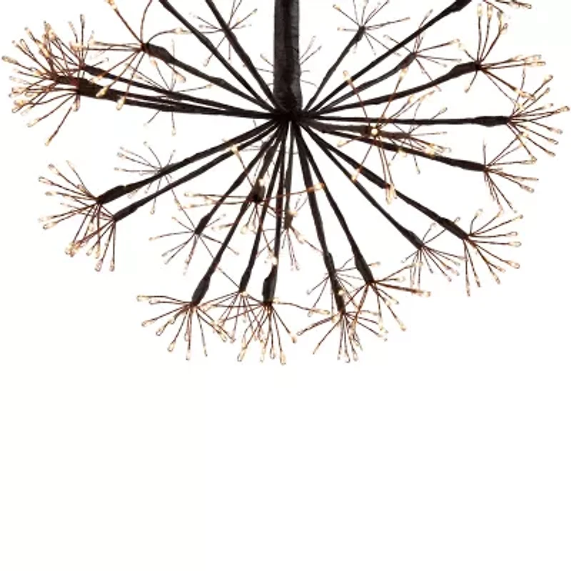 Northlight 12" Pre-Lit Led Brown Ball Decoration Warm White String Lights