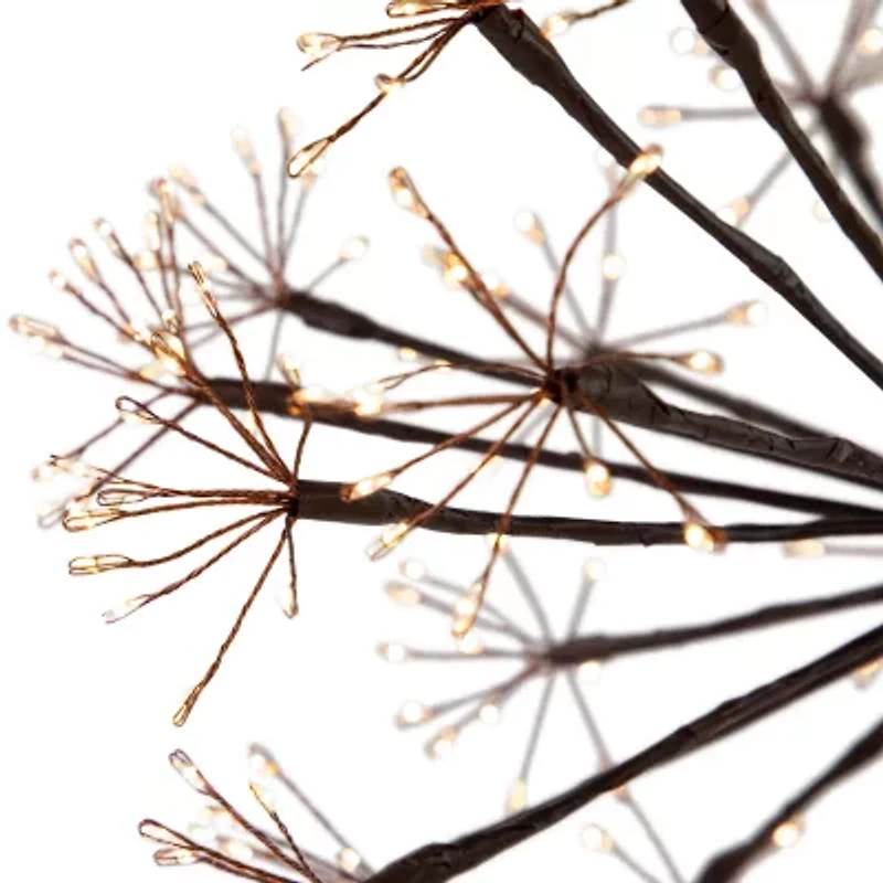 Northlight 12" Pre-Lit Led Brown Ball Decoration Warm White String Lights