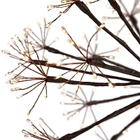 Northlight 12" Pre-Lit Led Brown Ball Decoration Warm White String Lights