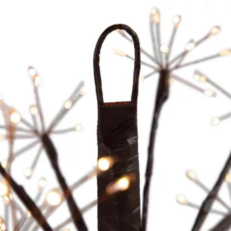 Northlight 12" Pre-Lit Led Brown Ball Decoration Warm White String Lights