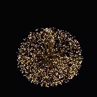Northlight 12" Pre-Lit Led Brown Ball Decoration Warm White String Lights