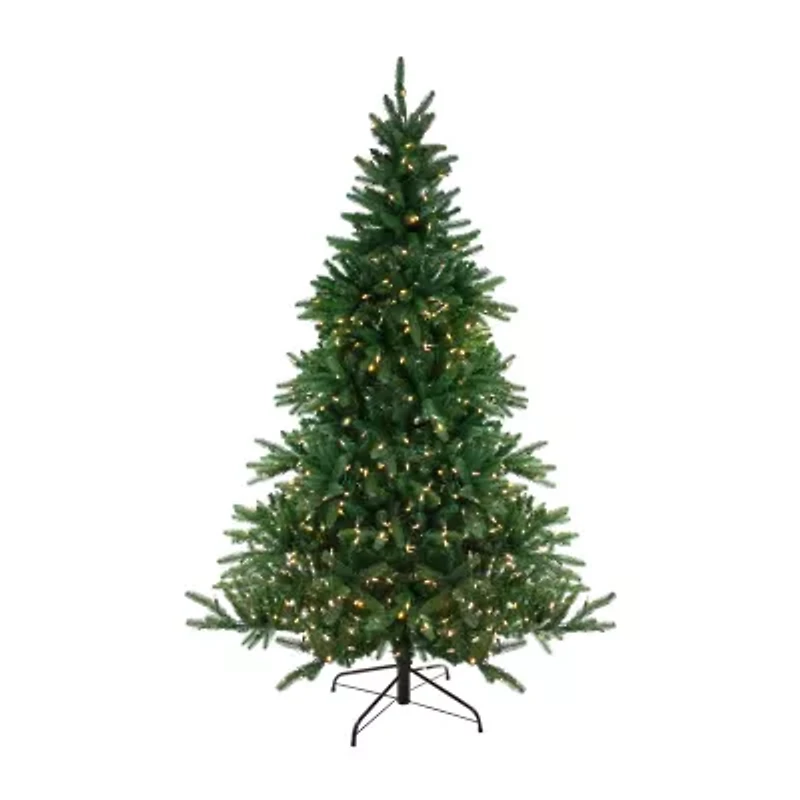 Northlight Medium Instant-Connect Noble Artificial Dual Led Lights 6 1/2 Foot Pre-Lit Fir Christmas Tree