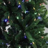 Northlight Medium Instant-Connect Noble Artificial Dual Led Lights 6 1/2 Foot Pre-Lit Fir Christmas Tree