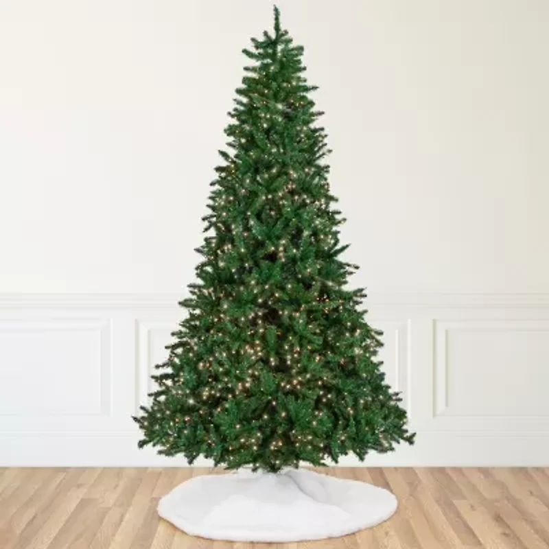 Northlight Twin Falls Artificial Clear Lights 9 Foot Pre-Lit Pine Christmas Tree