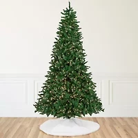 Northlight Twin Falls Artificial Clear Lights 9 Foot Pre-Lit Pine Christmas Tree