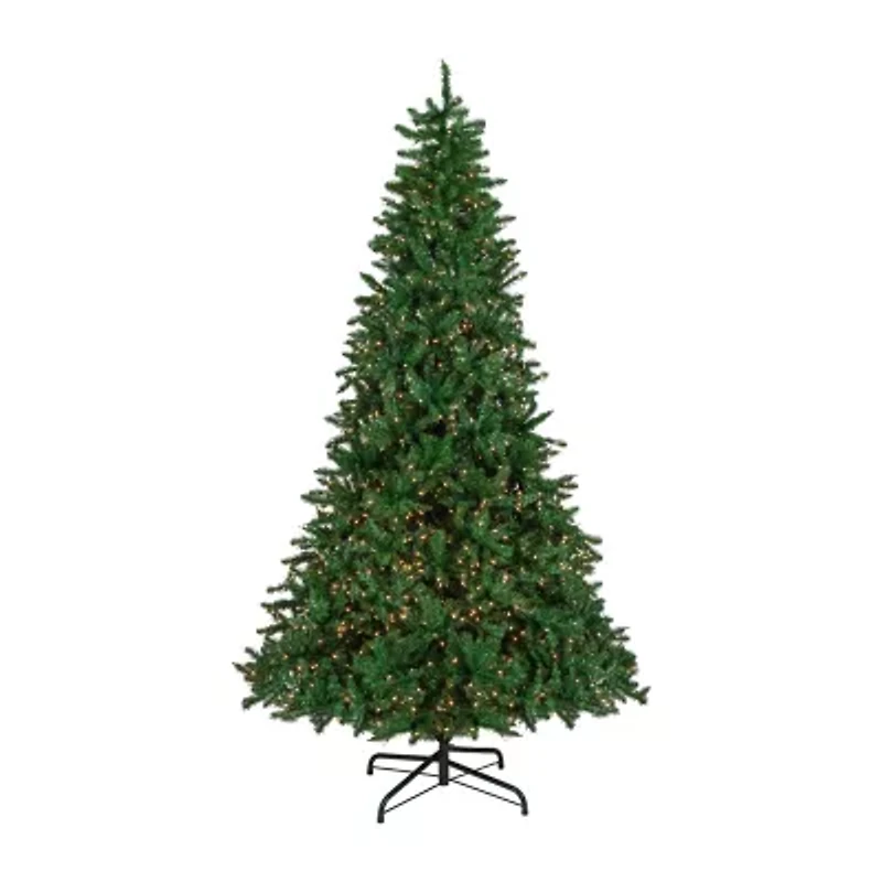 Northlight Twin Falls Artificial Clear Lights 9 Foot Pre-Lit Pine Christmas Tree