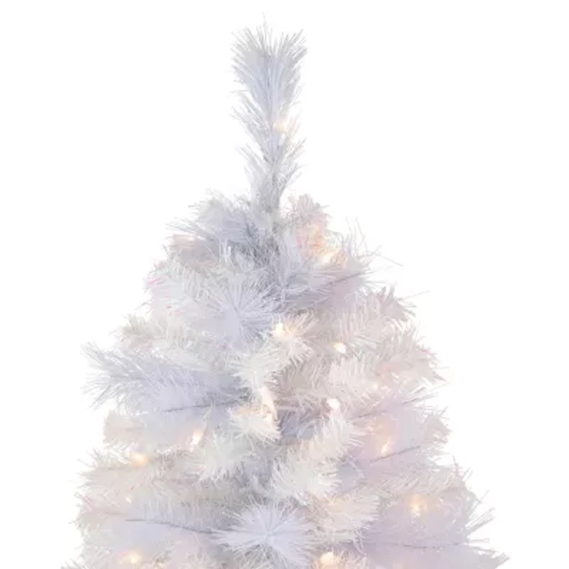 Northlight Seneca White Spruce Artificial Dual Function Led Lights 1/2 Foot Pre-Lit Christmas Tree