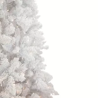 Northlight Norway White Artificial Warm White Led Lights 1/2 Foot Pre-Lit Pine Christmas Tree