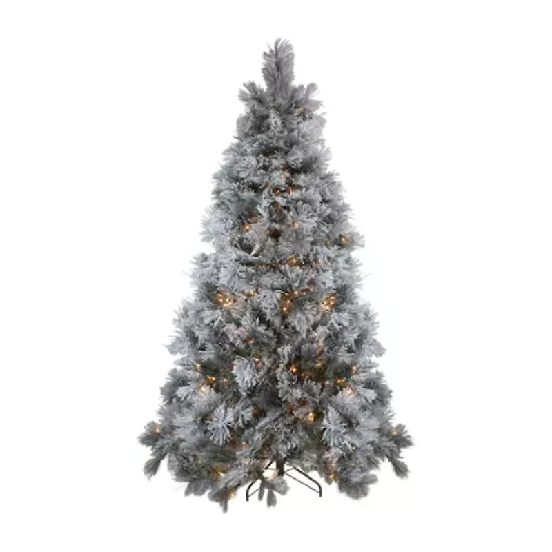 Northlight Black Spruce Artificial Clear Led Lights 7 1/2 Foot Pre-Lit Christmas Tree