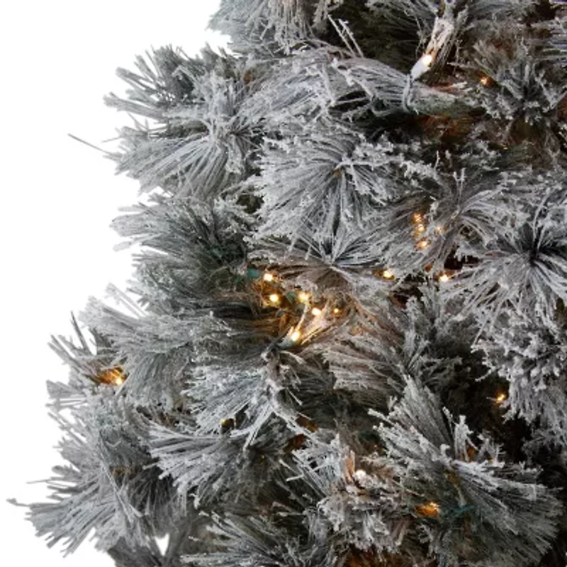 Northlight Black Spruce Artificial Clear Led Lights 7 1/2 Foot Pre-Lit Christmas Tree