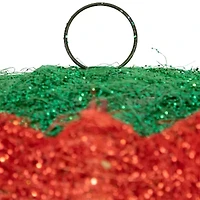 18'' Lighted Sisal Wreath with Stars and Bow Christmas Outdoor Decoration