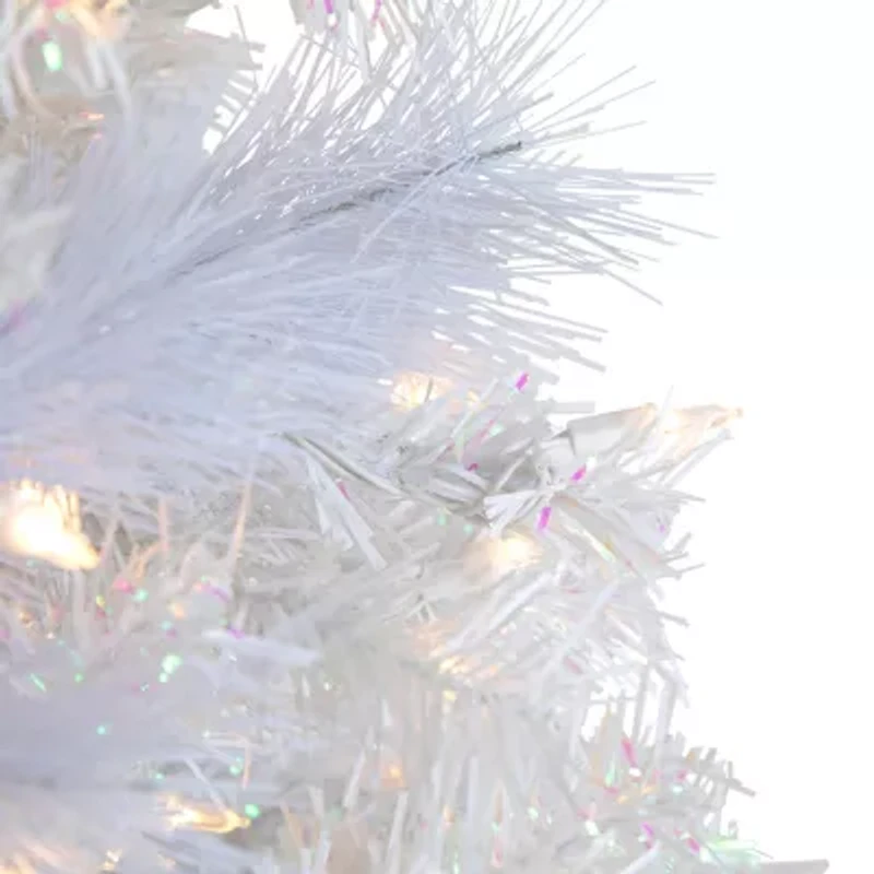 Northlight Seneca White Spruce Artificial  Dual Function Led Lights 6 1/2 Foot Pre-Lit Christmas Tree