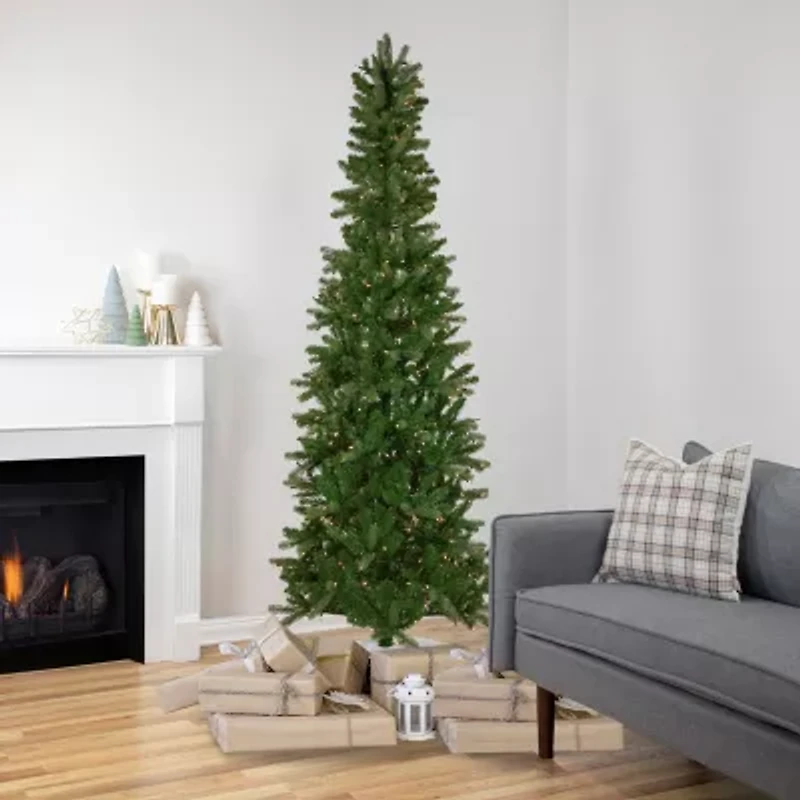 Northlight Wicklow Noble Artificial  Clear Lights 7 1/2 Foot Pre-Lit Fir Christmas Tree