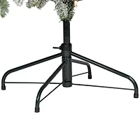 Northlight Full Whistler Noble Artificial Clear Lights 6 1/2 Foot Flocked Fir Christmas Tree