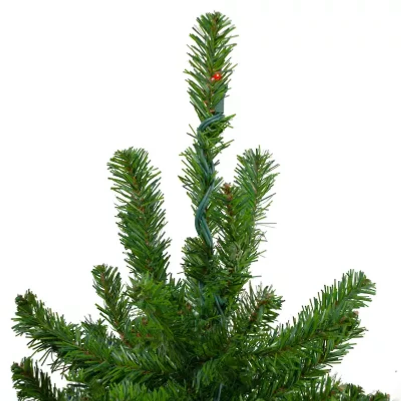 Northlight Set Of 3 Slim Alartificial Multicolor Lights 5 Foot Pre-Lit Pine Christmas Tree