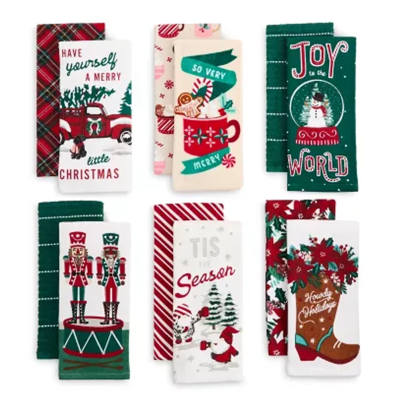 North Pole Trading Co. Nutcracker 2-pc. Kitchen Towel Set