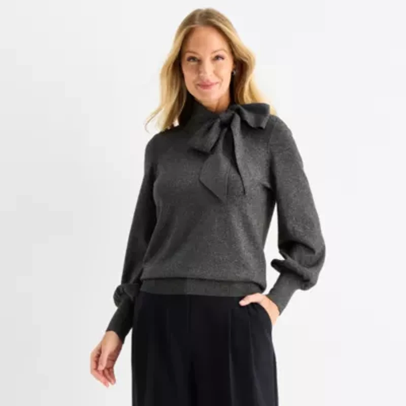 Liz Claiborne Womens Long Sleeve Pullover Sweater