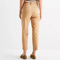 Liz Claiborne Womens Ankle Mid Rise Pant