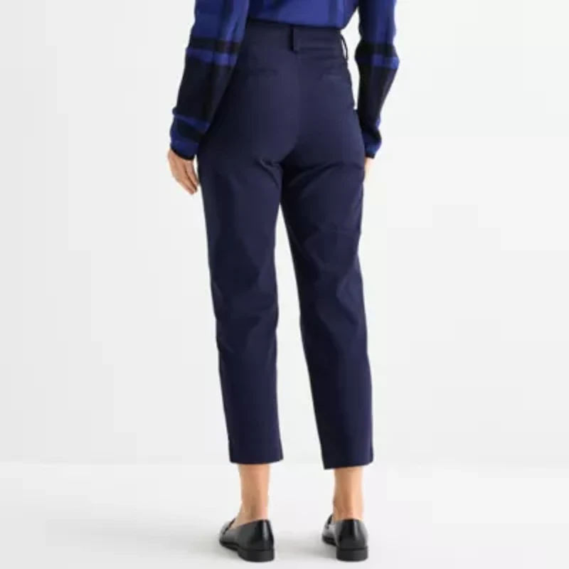 Liz Claiborne Womens Ankle Mid Rise Pant