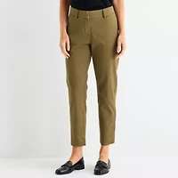 Liz Claiborne Emma Womens Slim Mid Rise Ankle Pant