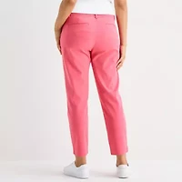 Liz Claiborne Womens Ankle Mid Rise Pant