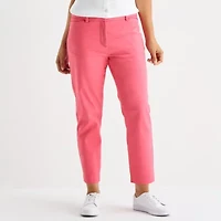Liz Claiborne Womens Ankle Mid Rise Pant