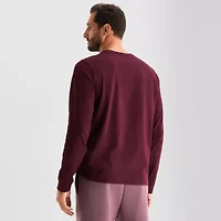 Xersion Mens Crew Neck Long Sleeve Regular Fit Graphic T-Shirt