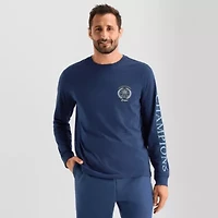 Xersion Mens Crew Neck Long Sleeve Regular Fit Graphic T-Shirt