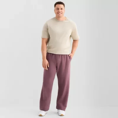Xersion Quick Dry Cotton Blend Fleece Mens Straight Regular Fit Big and Tall Workout Pant