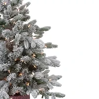 Northlight Saratoga Spruce Artificial In Pot Clear Lights 4 Foot Pre-Lit Christmas Tree