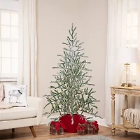 Northlight Medium Altwig Artificial Warm White Lights 5 Foot Flocked Pine Christmas Tree