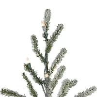 Northlight Medium Altwig Artificial Warm White Lights 5 Foot Flocked Pine Christmas Tree