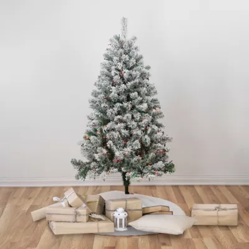 Northlight Madison Artificial  Multi Lights 4 1/2 Foot Pre-Lit Pine Christmas Tree