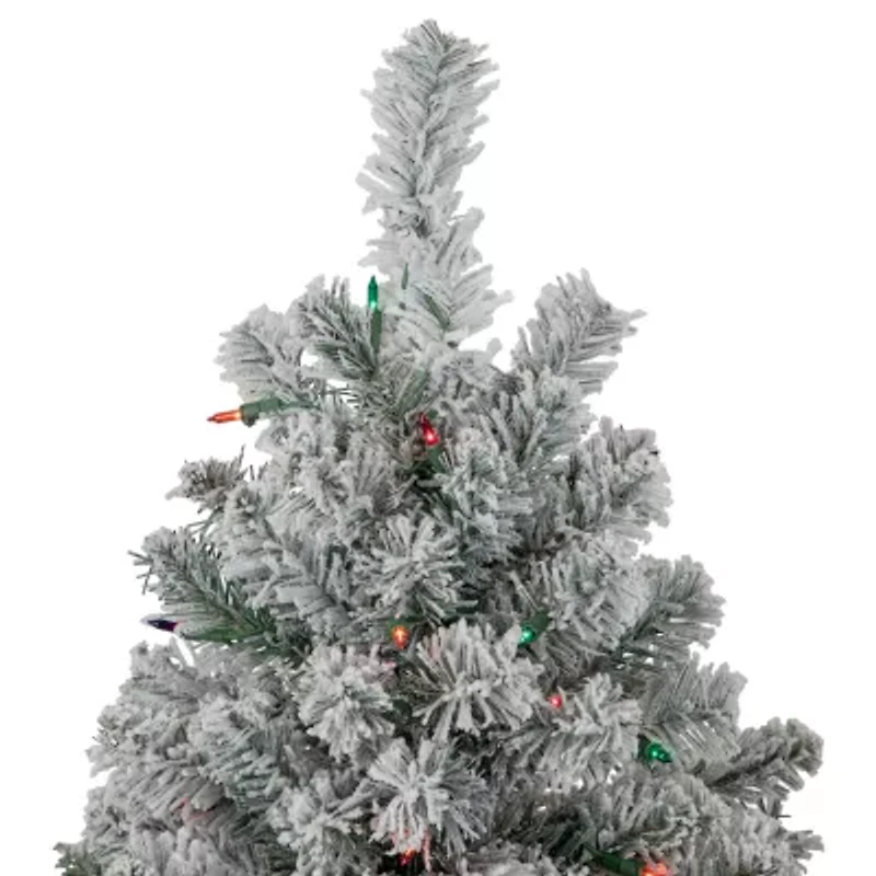 Northlight Madison Artificial  Multi Lights 4 1/2 Foot Pre-Lit Pine Christmas Tree