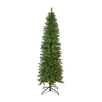 Northlight Silver Lake Pencil Artificial  Multi Lights 6 1/2 Foot Pre-Lit Fir Christmas Tree
