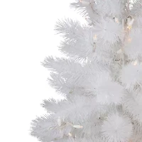 Northlight White Alaskan Artificial  Warm White Led Lights 3 Foot Pre-Lit Pine Christmas Tree