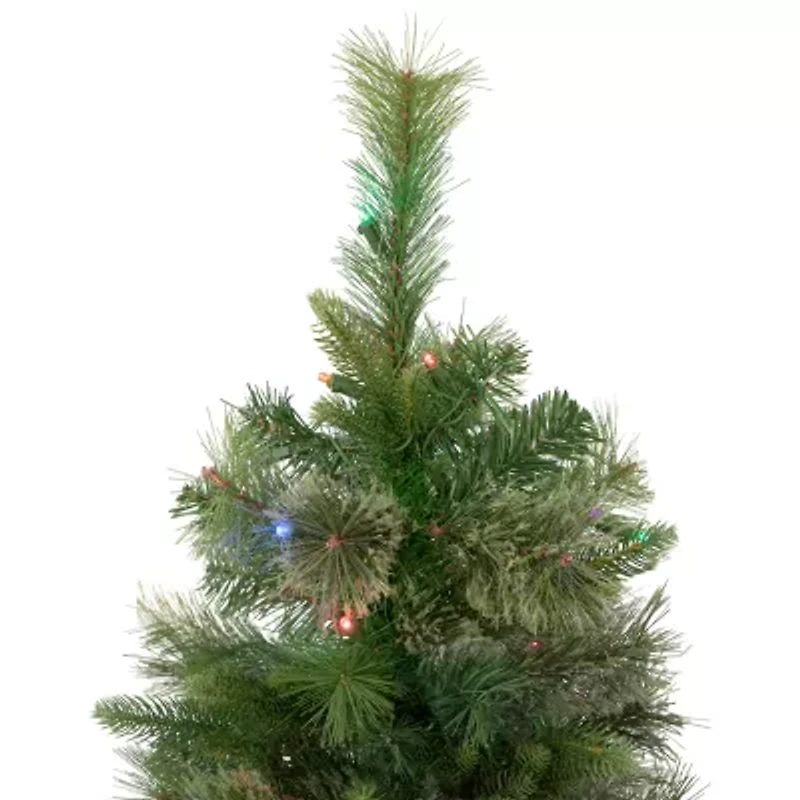 Northlight Kingston Cashmere Full Artificial Multi Led Lights 3 Foot Pre-Lit Pine Christmas Tree