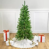 Northlight White River Artificial Pencil Clear Lights 4 1/2 Foot Pre-Lit Fir Christmas Tree