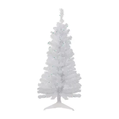 Northlight Rockport White Artificial Lights Foot Pre-Lit Pine Christmas Tree